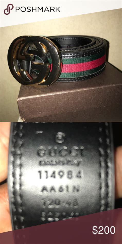 gucci belt authentic check.